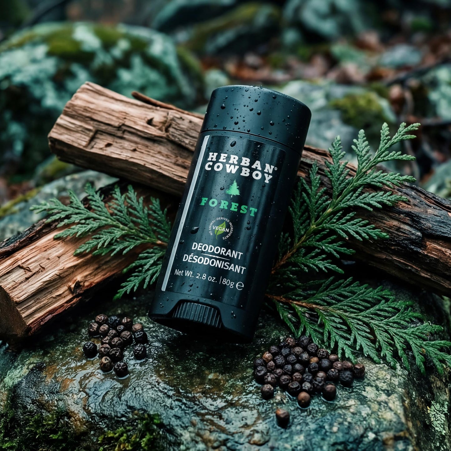 Herban Cowboy Forest Aloe Infused Deodorant with Hints of Cedar, Mandarin, and Black Pepper (2.8 oz) Beauty and Personal Care Herban Cowboy