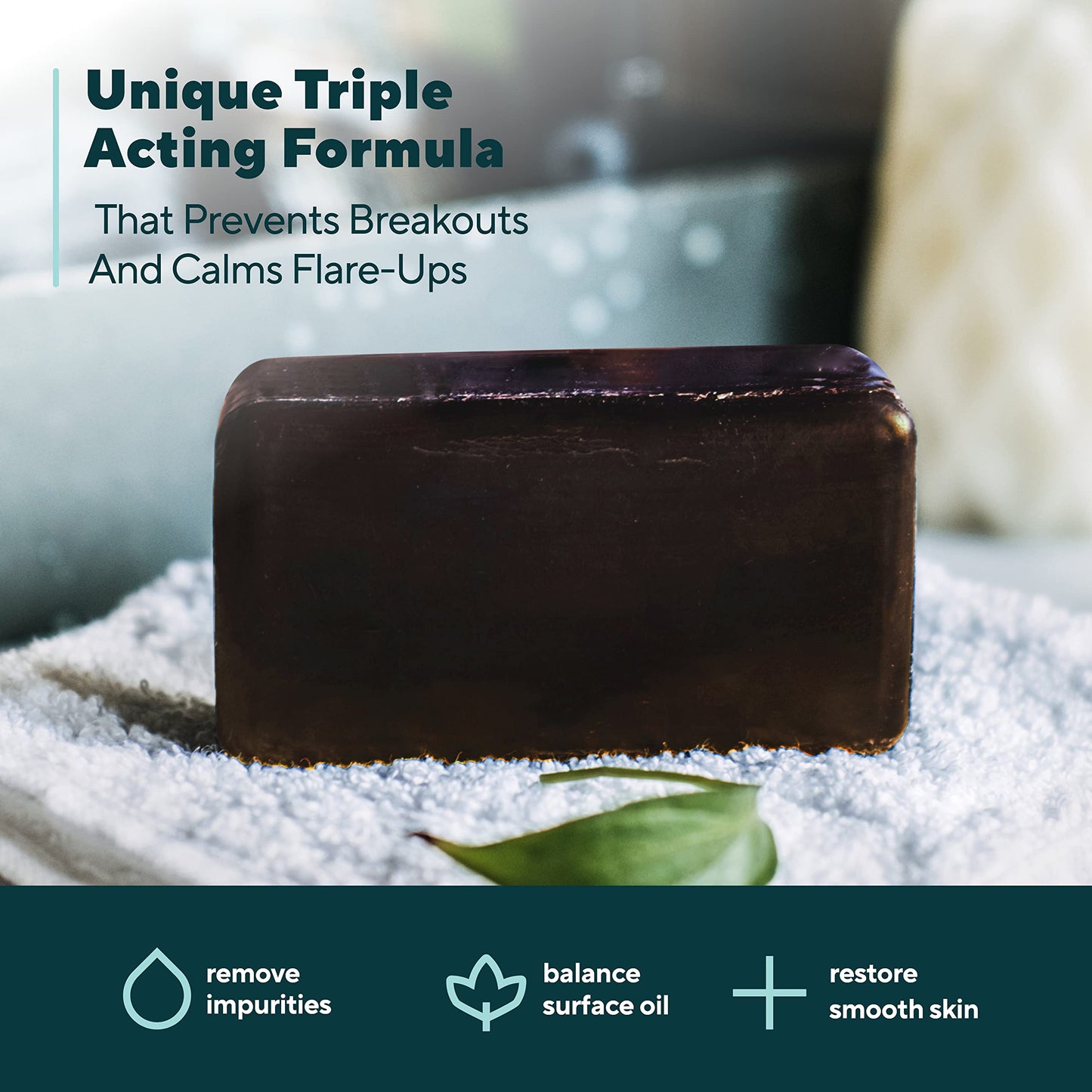 Marie's Original Acne Bar Soap Cleanser for Face and Body | Acne Treatment with Bentonite Clay, Organic Oat Bran, Noni Fruit Powder, White Willow | Beauty & Personal Care Marie Originals