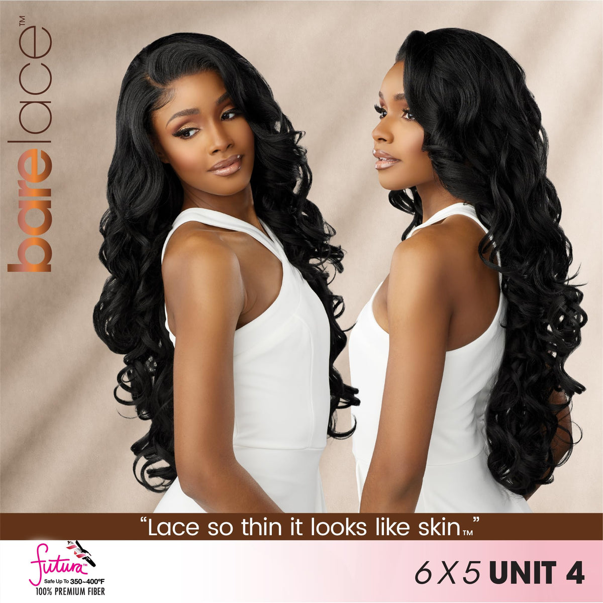 Sensationnel Bare Lace 6x5 Lacewig-Unit 4, 2 DARKBROWN