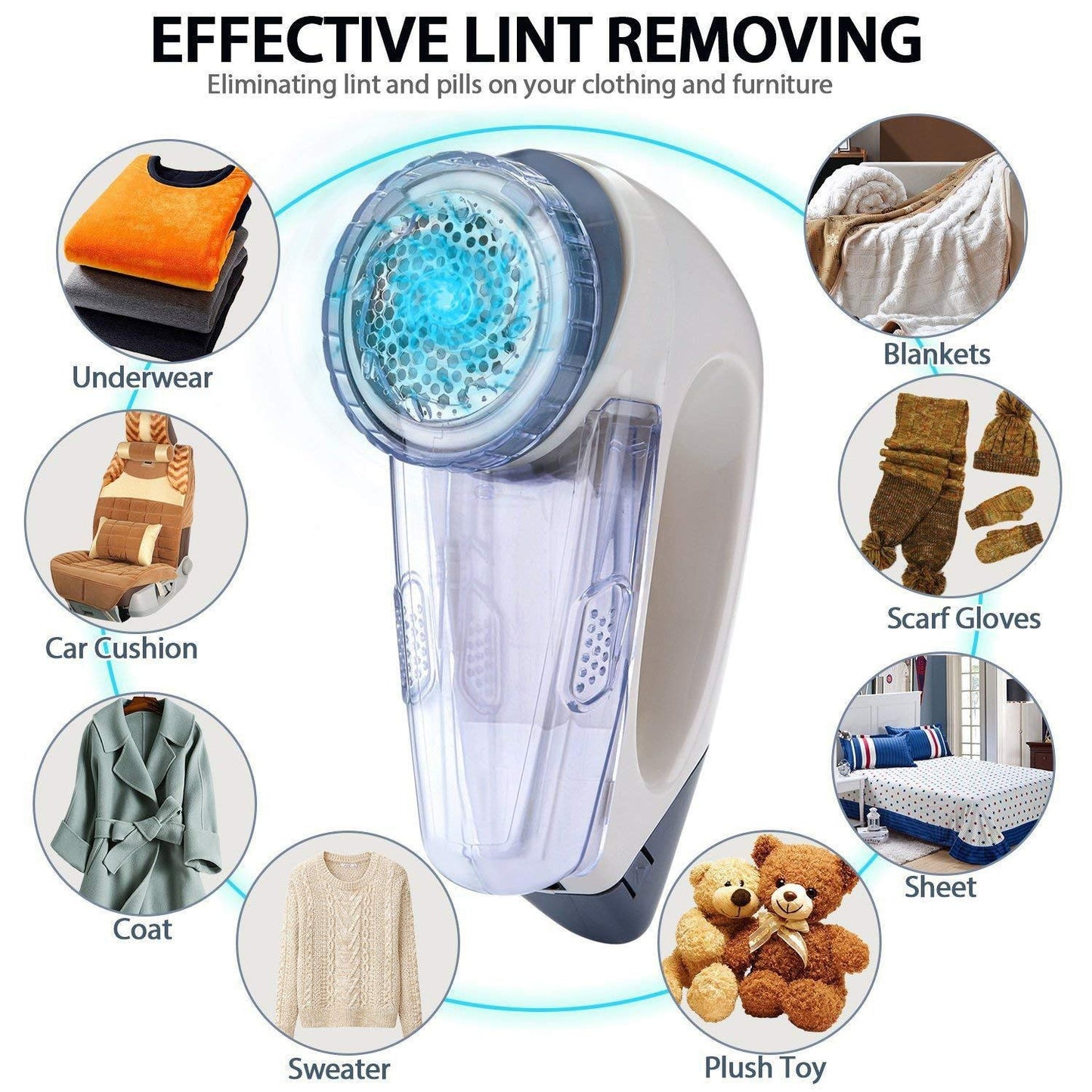 Hair Removal Device Clothing Shaver Electric Sweater Ball Remover Hair Removal Device Dry Battery Hair Ball Trimmer Portable Epilator (Color : Blue Beauty and Personal Care HYUWANGYU