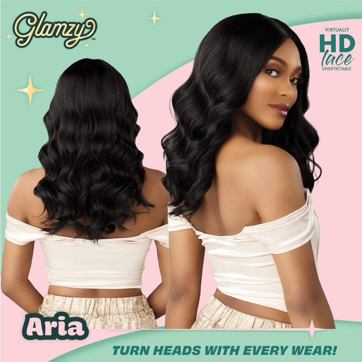 Sensationnel Glamzy Lace Part Wig-Aria, MP/BLONDE
