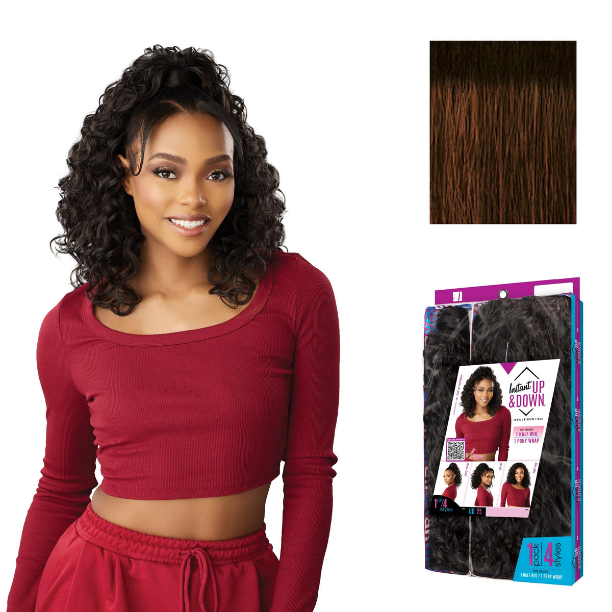 Sensationnel Instant Updown Halfwig Pony-Iud 25, TH2/COPPER