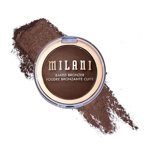 Milani Baked Bronzer - Long-Lasting Powder for Natural Sun-Kissed Glow- Lightweight, Buildable & Streak-Free Makeup with Radiant Finish- Talc-Free Beauty & Personal Care Milani