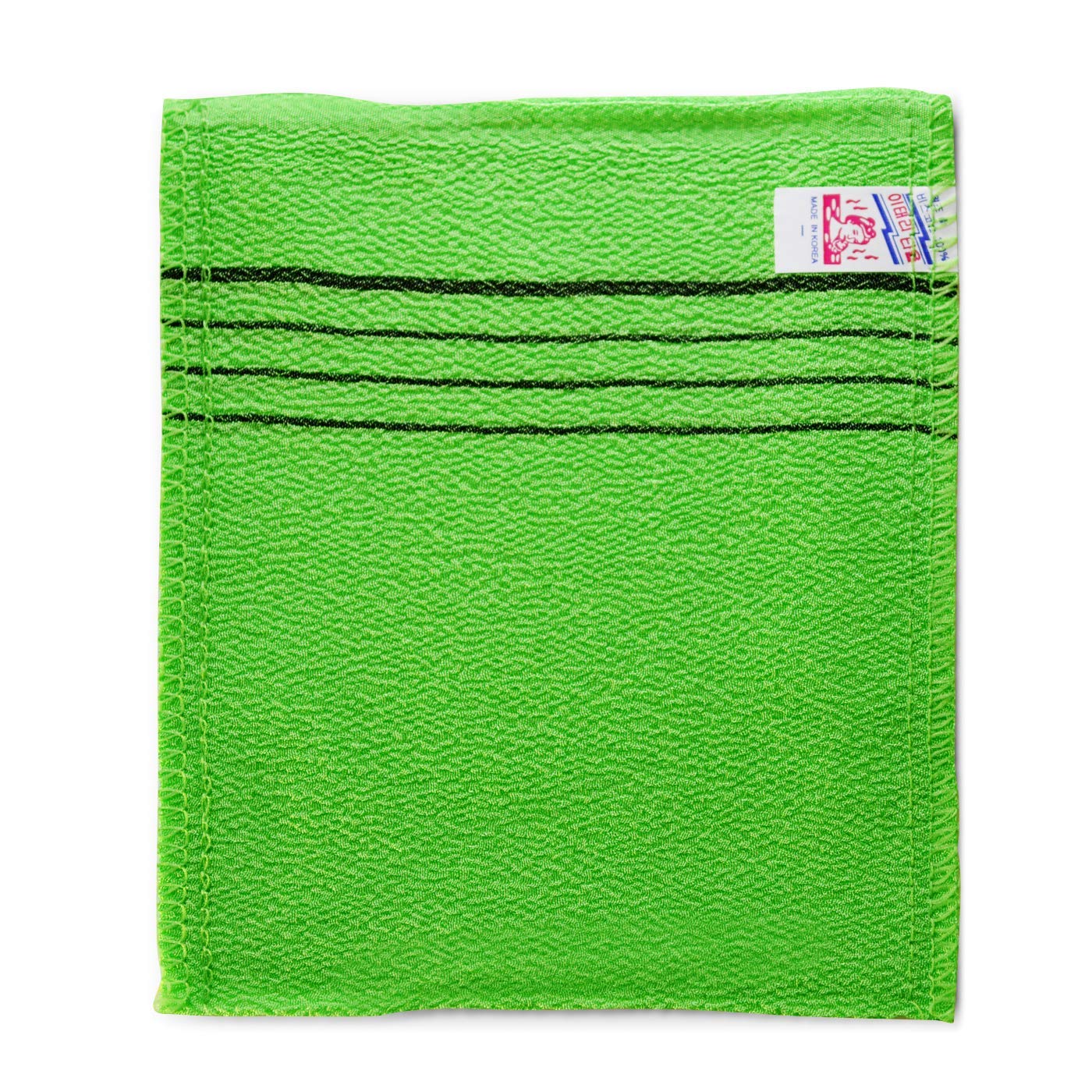 9pcs Genuine Korean/Asian Exfoliating Bath Washcloth, Skin Massage (Green 6pcs, Red 3pcs) Genuine Korean Italy Towel, Removing Dry, Dead Skin Cells Beauty & Personal Care SUNGBO CLEAMY