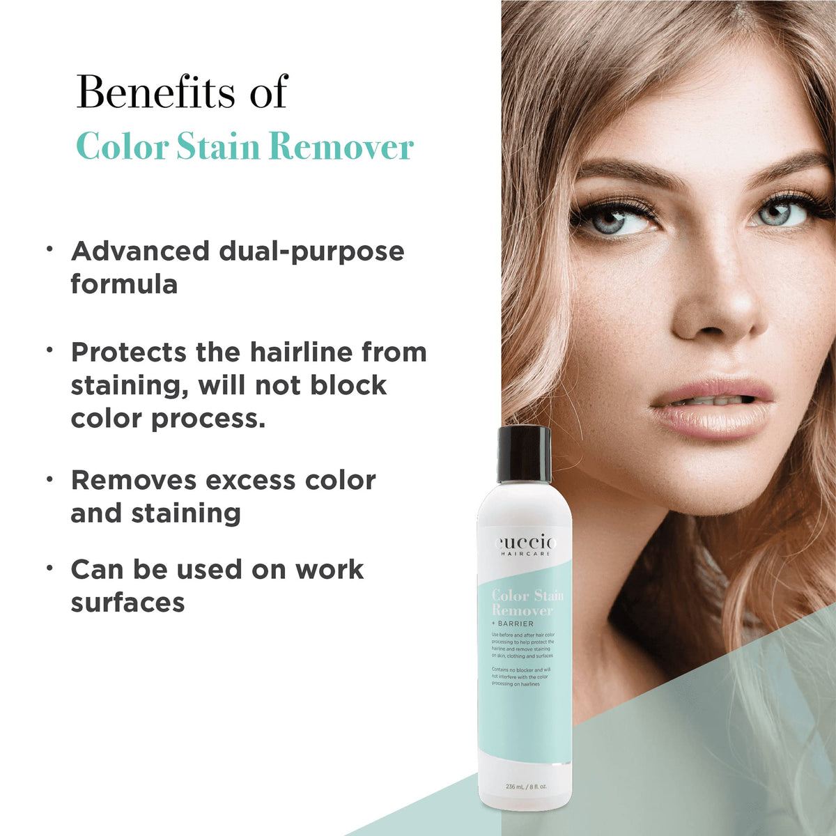 Cuccio Haircare Color Stain Remover Plus Barrier - Serves Dual Purpose - Protects Hairline And Skin - Removes Excess Color From Clothes And Nail
