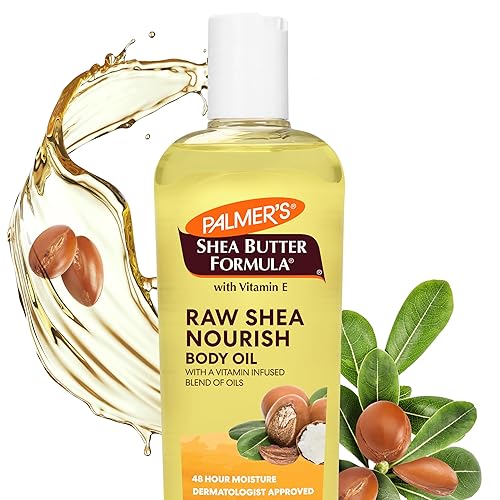 Palmer's Shea Formula Raw Shea Body Oil with Vitamin E, Deep Body Moisturizer to Soothe & Nourish Dry, Sensitive & Eczema-Prone Skin, 8.5 oz Beauty & Personal Care Palmer's