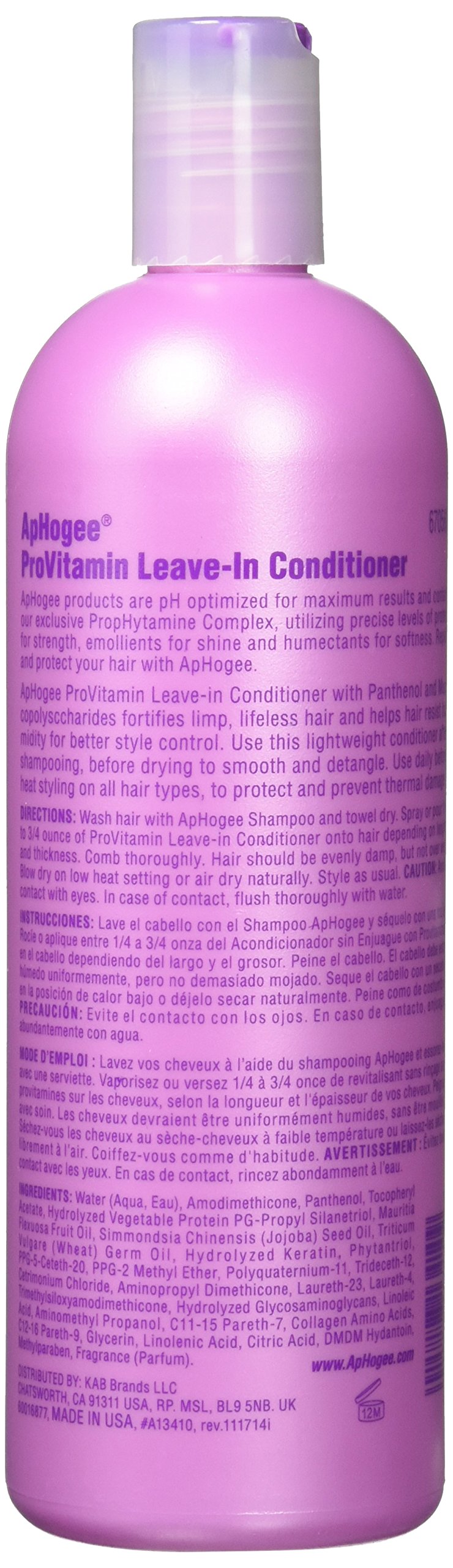 Aphogee Pro Vitamin Leave-In Moisturizing Conditioner (16 fl oz)