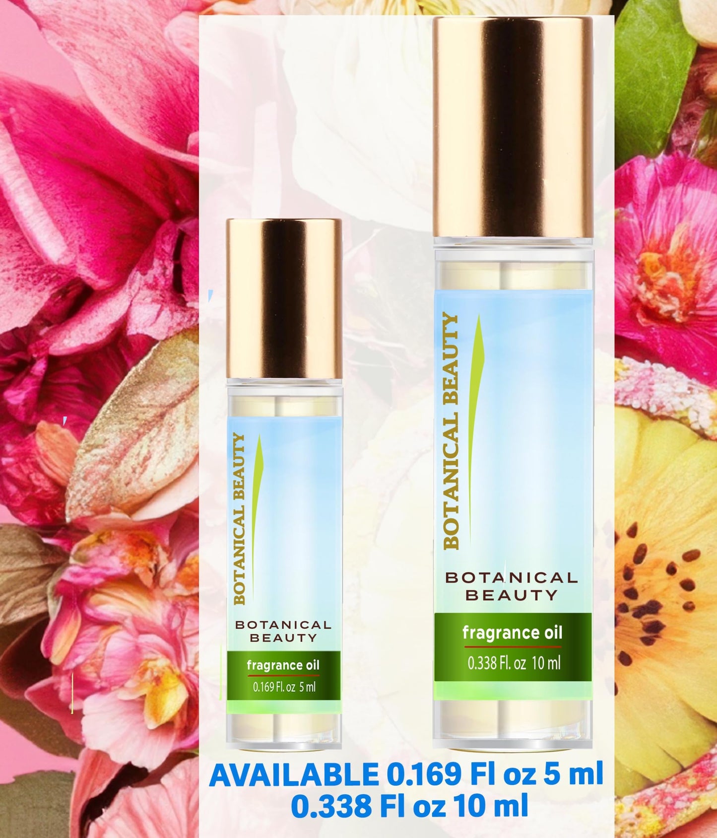 Botanical Beauty' FRAGRANCE OIL ROLL-ON 0.169 FL OZ (5 ML) Rollerball Perfume, Alcohol-Free, Long Lasting an exclusive luxury scent with Pink Sugar Beauty & Personal Care Botanical Beauty