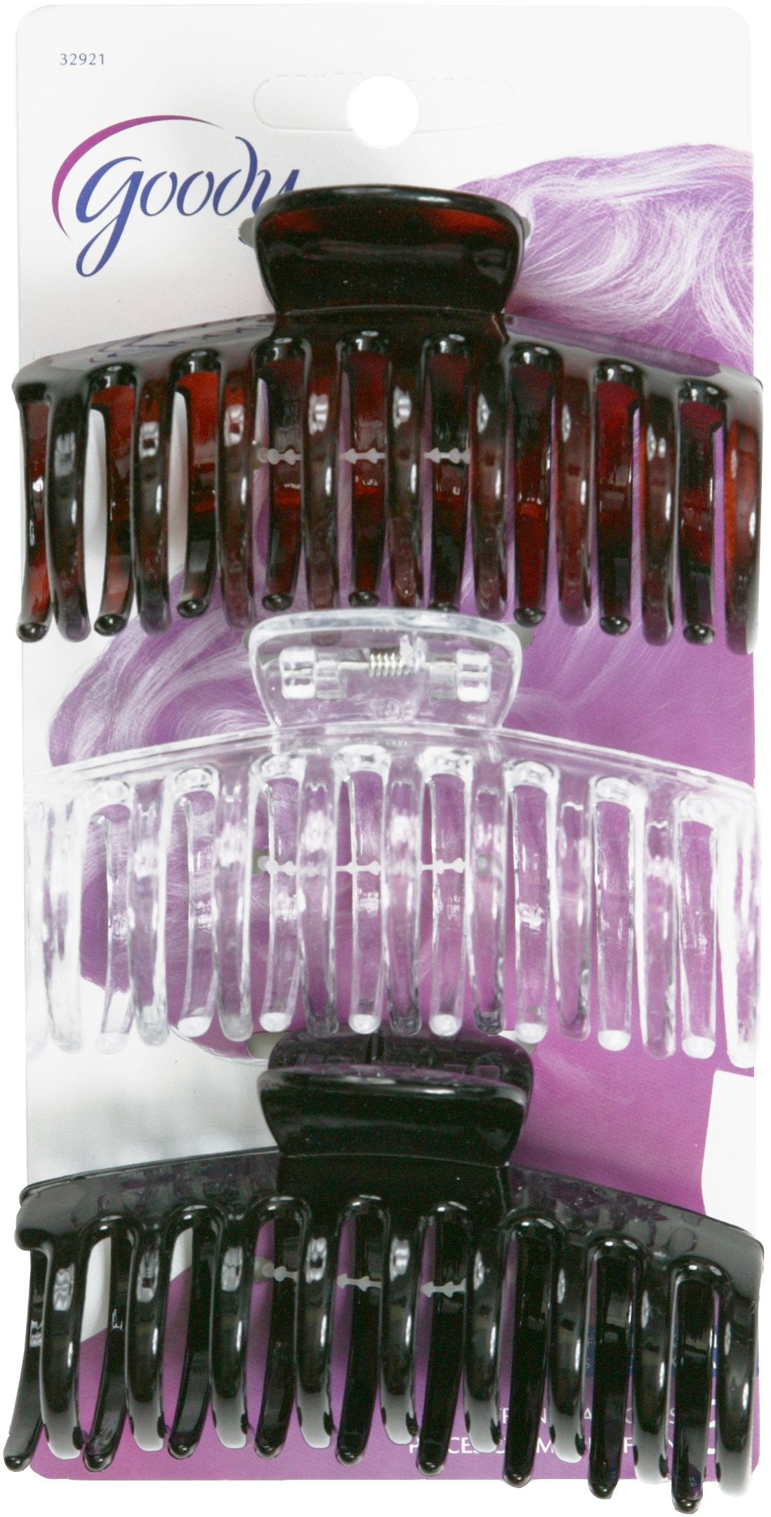 Goody Classics Claw Hair Clip, Medspiral, 3 Count (Pack of 3),(Colors may vary) Beauty & Personal Care GOODY