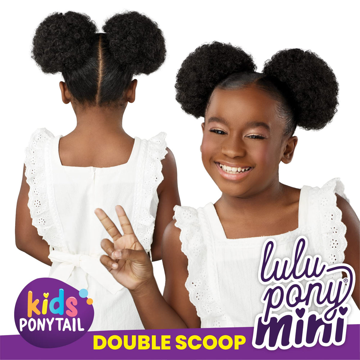 Sensationnel Lulupony Mini-Double Scoop,4 MEDBROWN