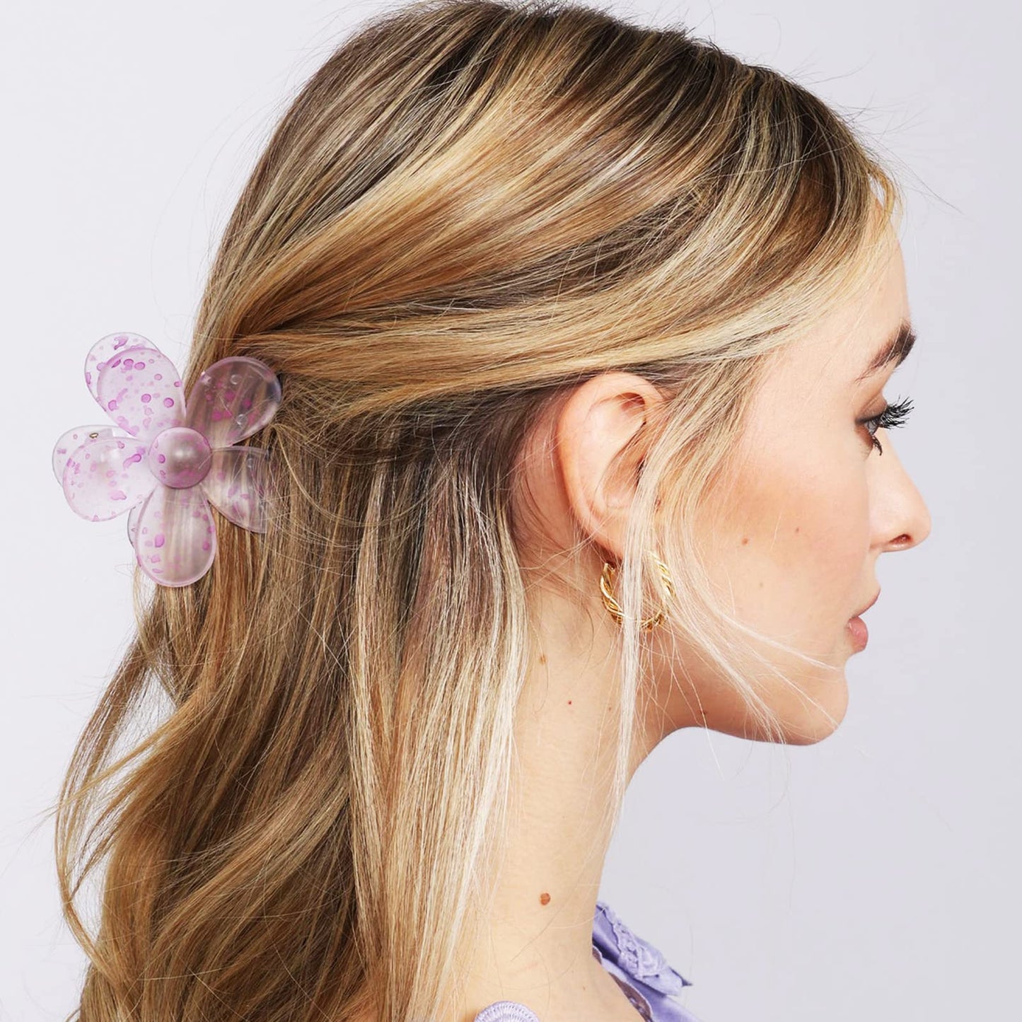 Flower Hair Claw Clips 8PCS Cute Hair Clip Big Daisy Hair Clips Strong Hold Jaw Clip Barrettes Large Hair Clamps Thin Hair Accessories Thick Hair Beauty & Personal Care MAJOMI
