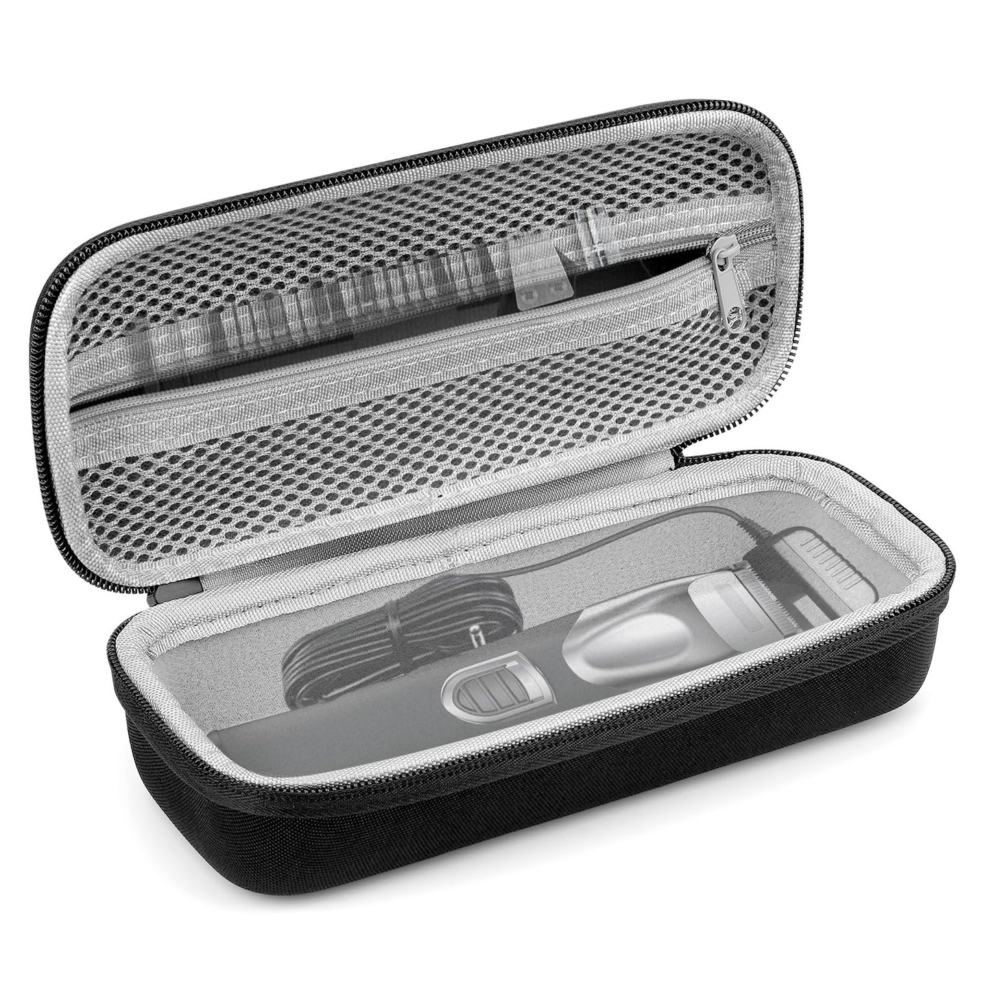 Linkidea Hard Travel Case Compatible with Wahl USA Pro Series 3026018 & Manscaper 5708, Beard Trimmer Storage Organizer with Mesh Pocket for Basic Beauty and Personal Care Linkidea