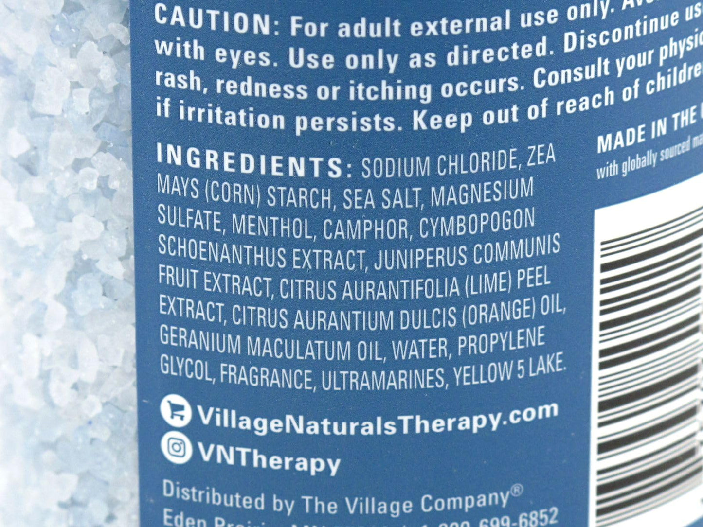 Village Natruals Mineral Bath Soak Tension Cedar Citrus 20 Ounce (591ml) (Pack of 2) Beauty & Personal Care Village Naturals Therapy