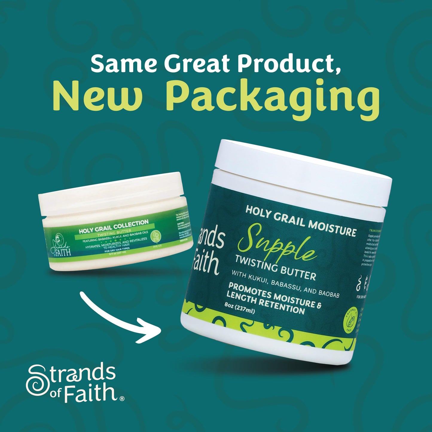 Strands of Faith Moisturizing Supple Twisting Butter | Holy Grail Collection | Including Babassu, Kukui, and Baobab Oil | Hydrates & Revitalizes Beauty & Personal Care Strands of Faith