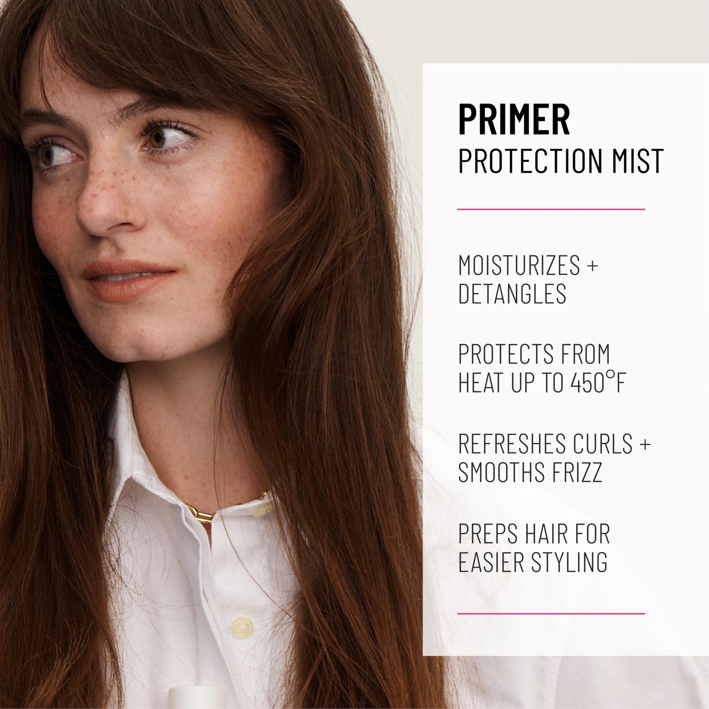 Hairstory Primer - Leave In Heat Protectant Spray for All Hair Types, UV Protection, Smoothing Detangler, Humidity Shield, Moisturizing Hair Mist, 8 Beauty & Personal Care Hairstory
