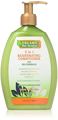 Organic Hair Energizer 5 In 1 Rejuvenating Conditioner 13oz, 13 Oz Beauty & Personal Care Organic Hair Energizer