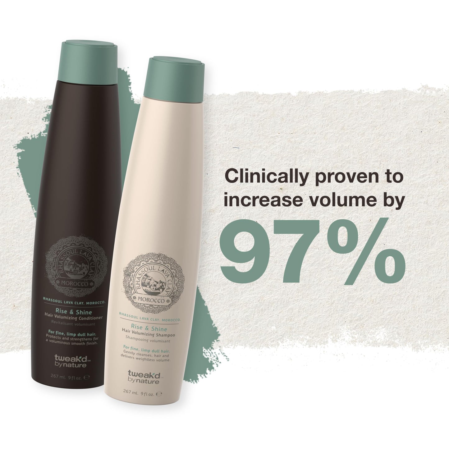 Tweak’d by Nature - Rise & Shine Volumizing Shampoo and Conditioner for Fine Hair, Volume Shampoo and Conditioner Set, Hydrating and Thickening Beauty & Personal Care Tweak'd by Nature