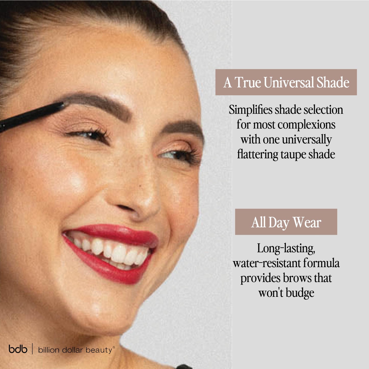 Billion Dollar Brows Universal Eyebrow Pencil - Dual-Ended Design with Precision Tip & Spoolie, Matte Finish, Waterproof, Easy to Use, Vegan Beauty & Personal Care billion dollar brows