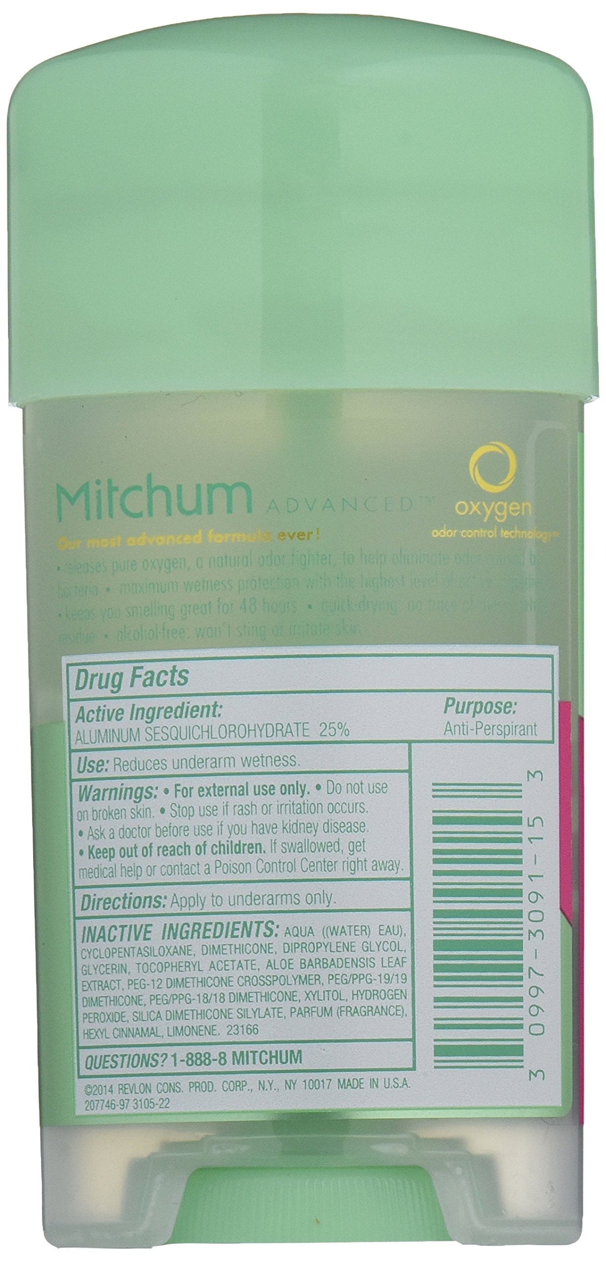 Mitchum Anti-Perspirant & Deodorant for Women, Power Gel, Flower Fresh, 2.25 oz (63 g) (Pack of 6) Beauty and Personal Care Mitchum