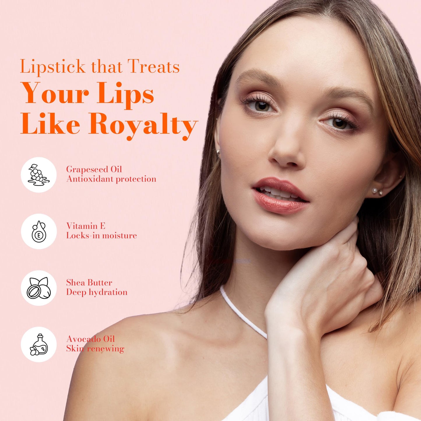 Juwel Cosmetics Frosted Finish Lipstick, Long Wear Moisture-Rich Shades with Natural Minerals, Matte Lipstick Contains Shea Butter, Grapeseed & Beauty & Personal Care Juwel Cosmetics