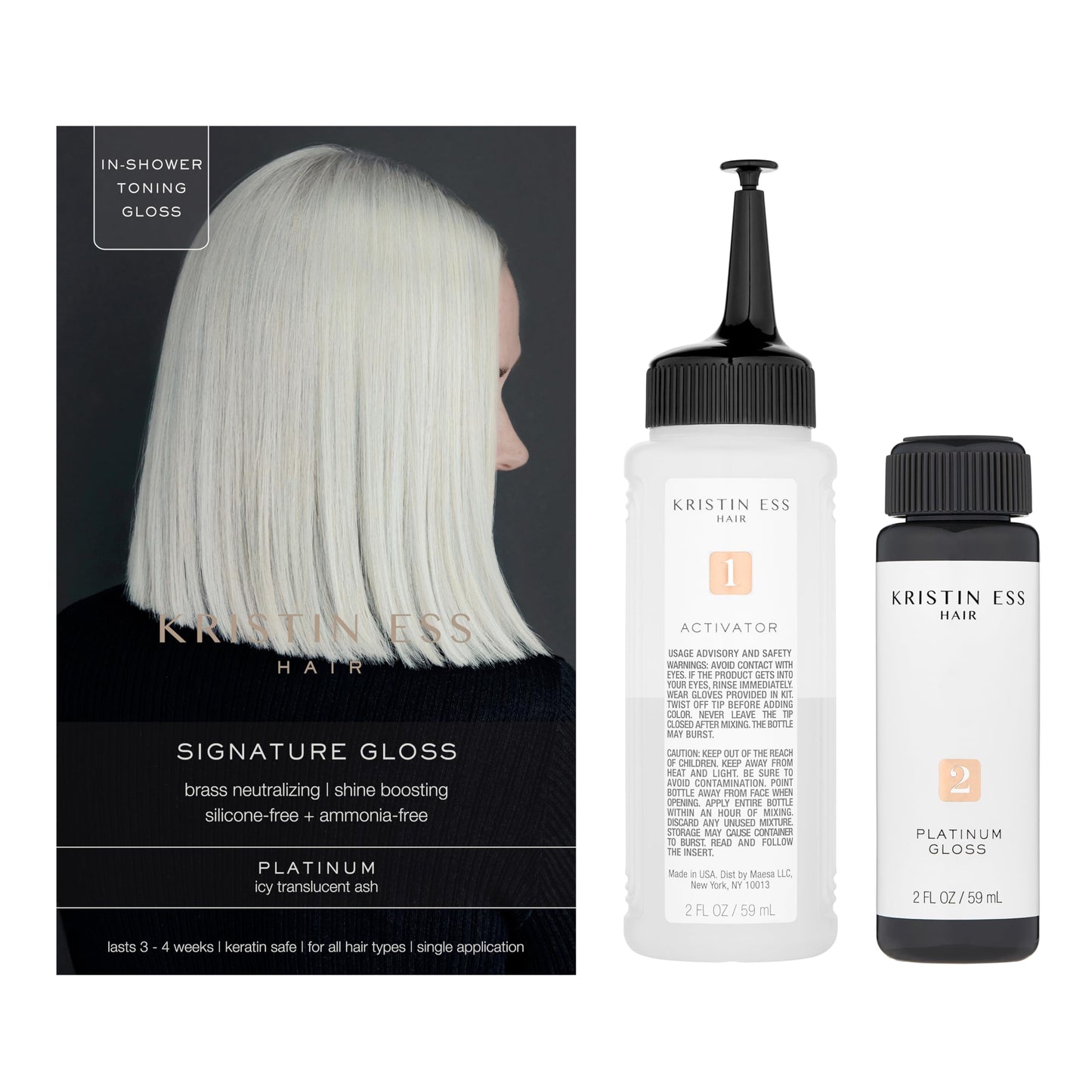 Kristin Ess The One Signature Hair Gloss - Platinum: Icy Translucent Ash Beauty & Personal Care Kristin Ess