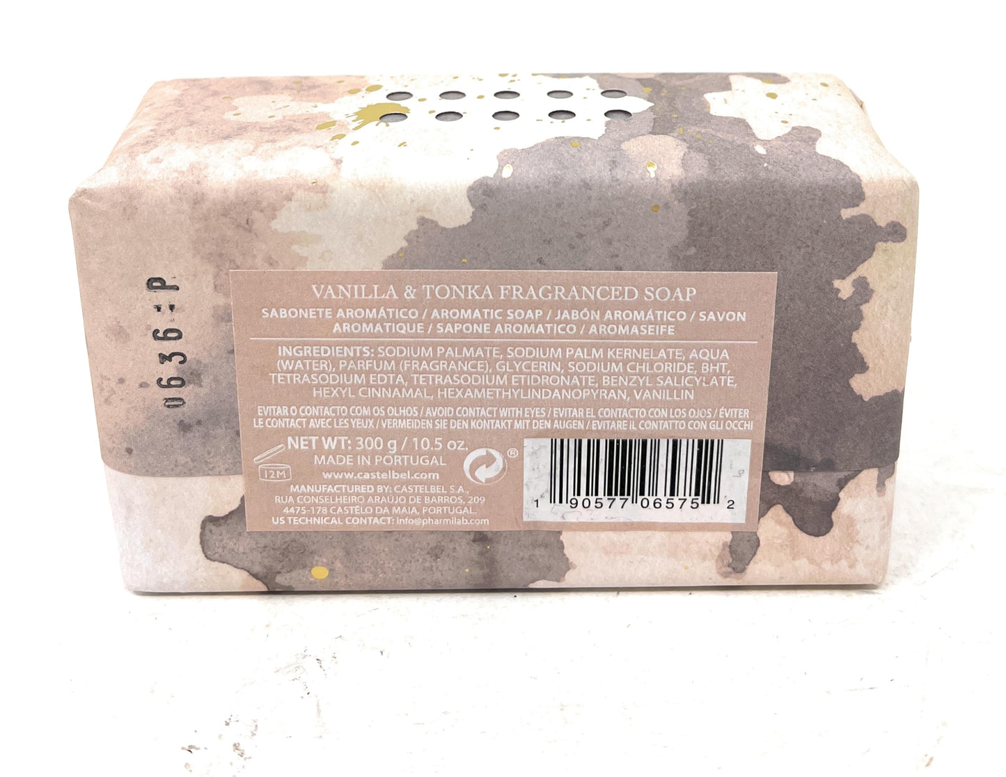 Castelbel Vanilla & Tonka Luxury Soap, 10.5 Ounces Beauty & Personal Care Castelbel