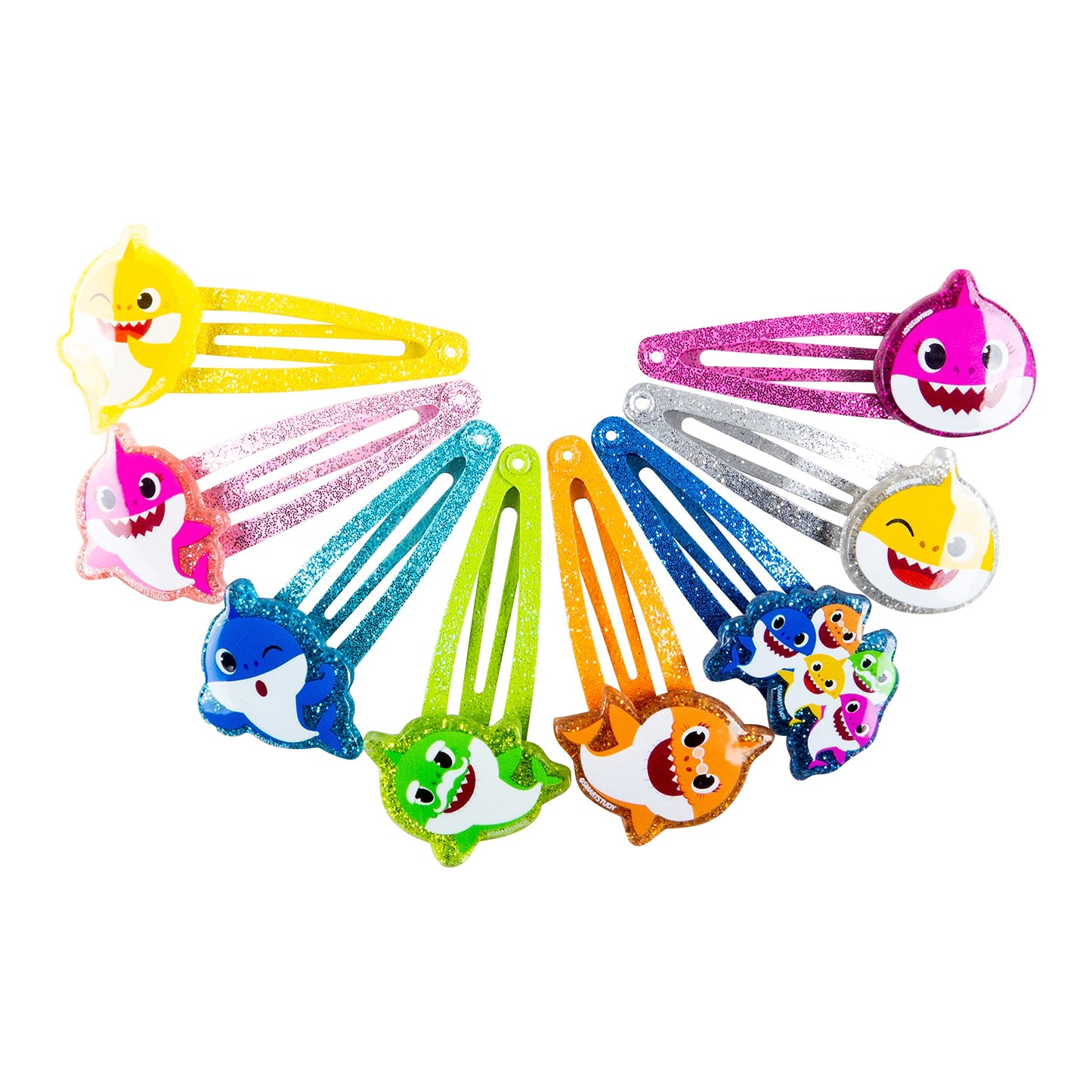 Baby Shark Kids Hair Clips for Girls Snap Clips 8 Pack Multi Color Ages 3+ Beauty & Personal Care LUV HER