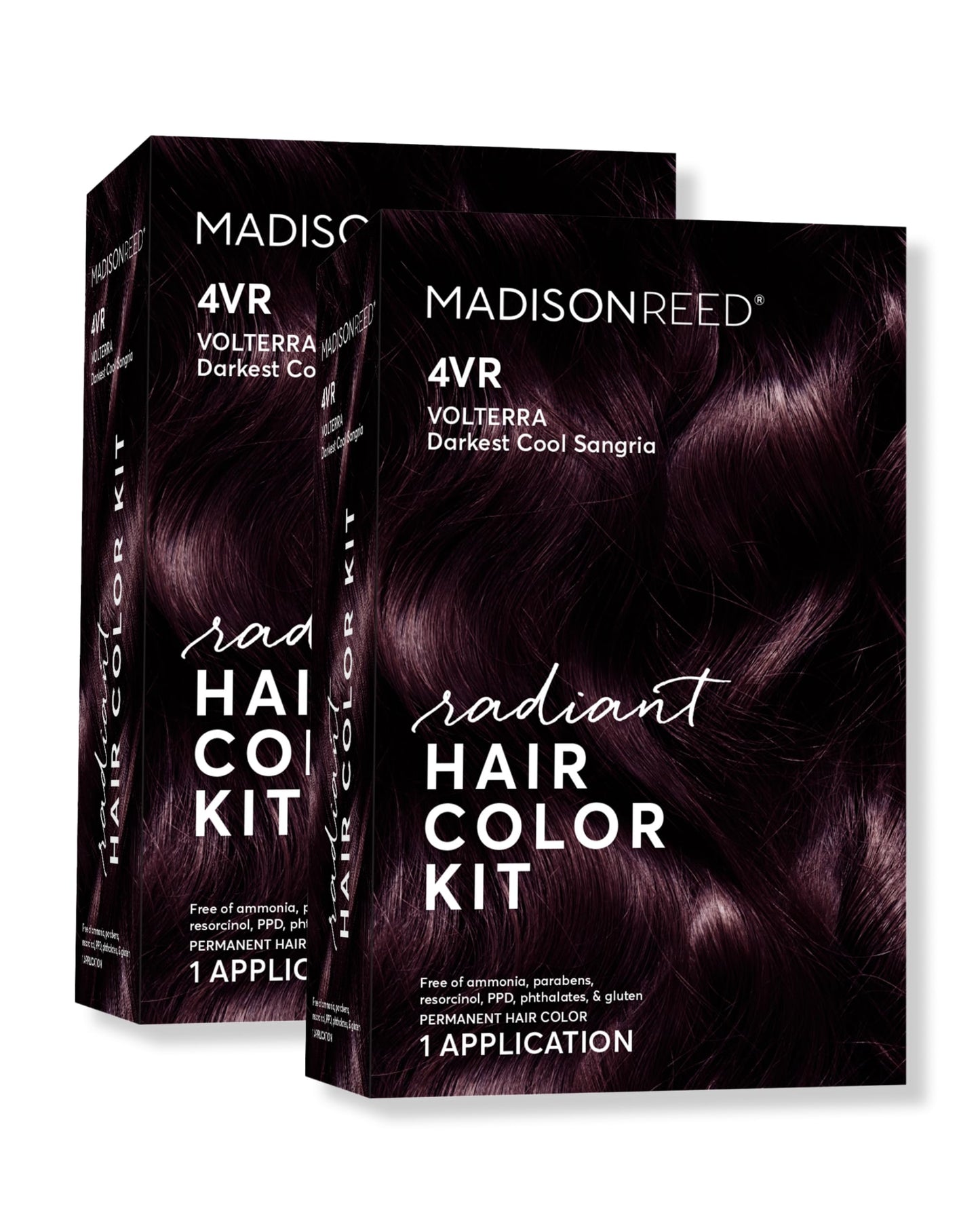 Madison Reed Radiant Hair Color Kit | 4VR Darkest Cool Sangria (Volterra Amethyst) for 100% Gray Hair Coverage | Salon Quality Permanent Hair Dye | Beauty & Personal Care Madison Reed