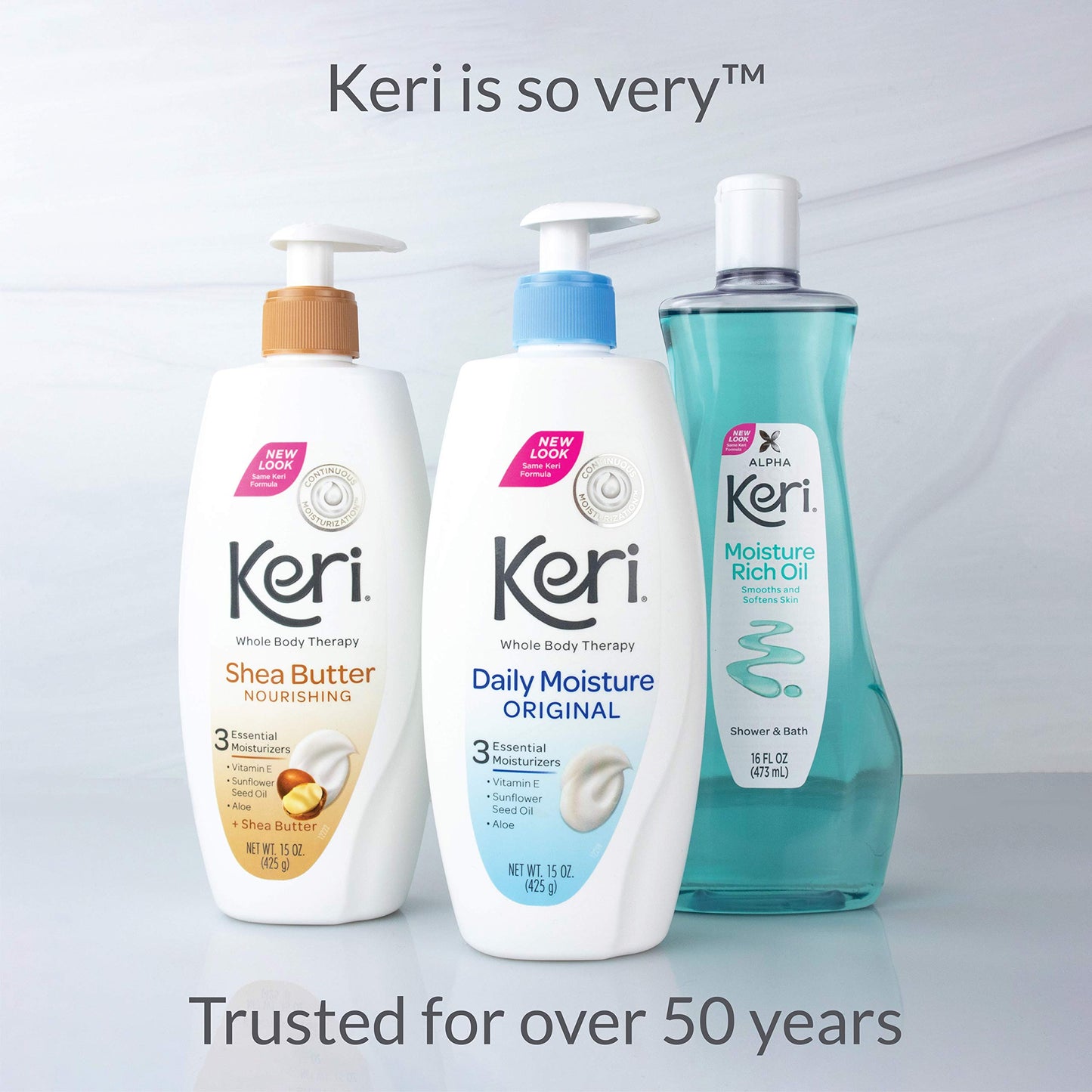 Keri Whole Body Therapy Original Shea Butter Lotion, Continuous Moisturization, 3 Essential Moisturizers (Vitamin E, Aloe and Sunflower Seed Oil) 15 Beauty & Personal Care Keri