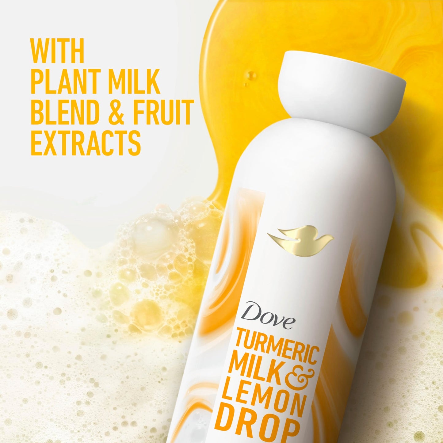 Dove Plant Milk Cleansing Body Wash Turmeric & Lemon for Moisturized Skin Gentle Cleanser, No Sulfates or Parabens, pH balanced 17.5 fl oz Beauty & Personal Care Dove