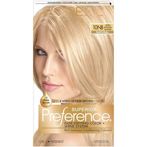 L'Oreal Paris Superior Preference Fade-Defying Color + Shine System, 10NB Ultra Natural Blonde(Packaging May Vary) Beauty & Personal Care L'Oreal Paris