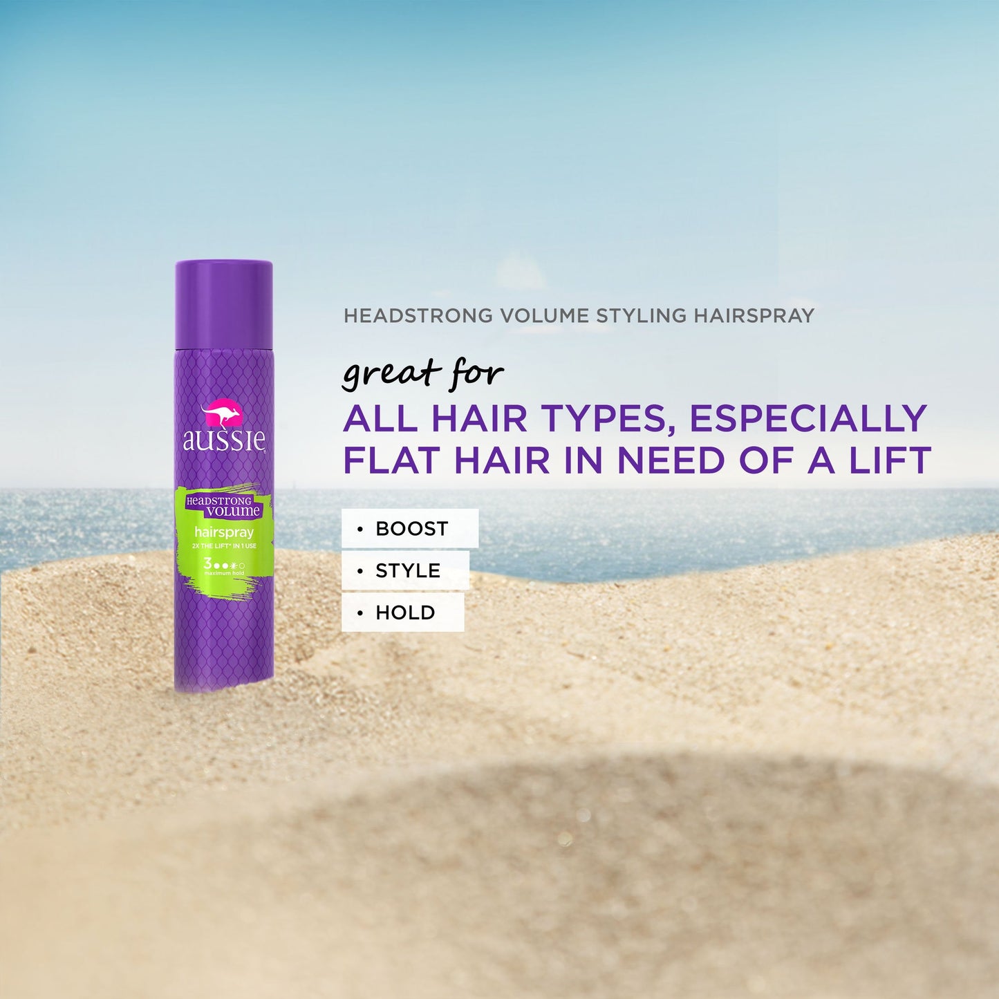 Aussie, Headstrong Volume Aerosol Hair Spray, 10 Ounce Beauty & Personal Care Aussie