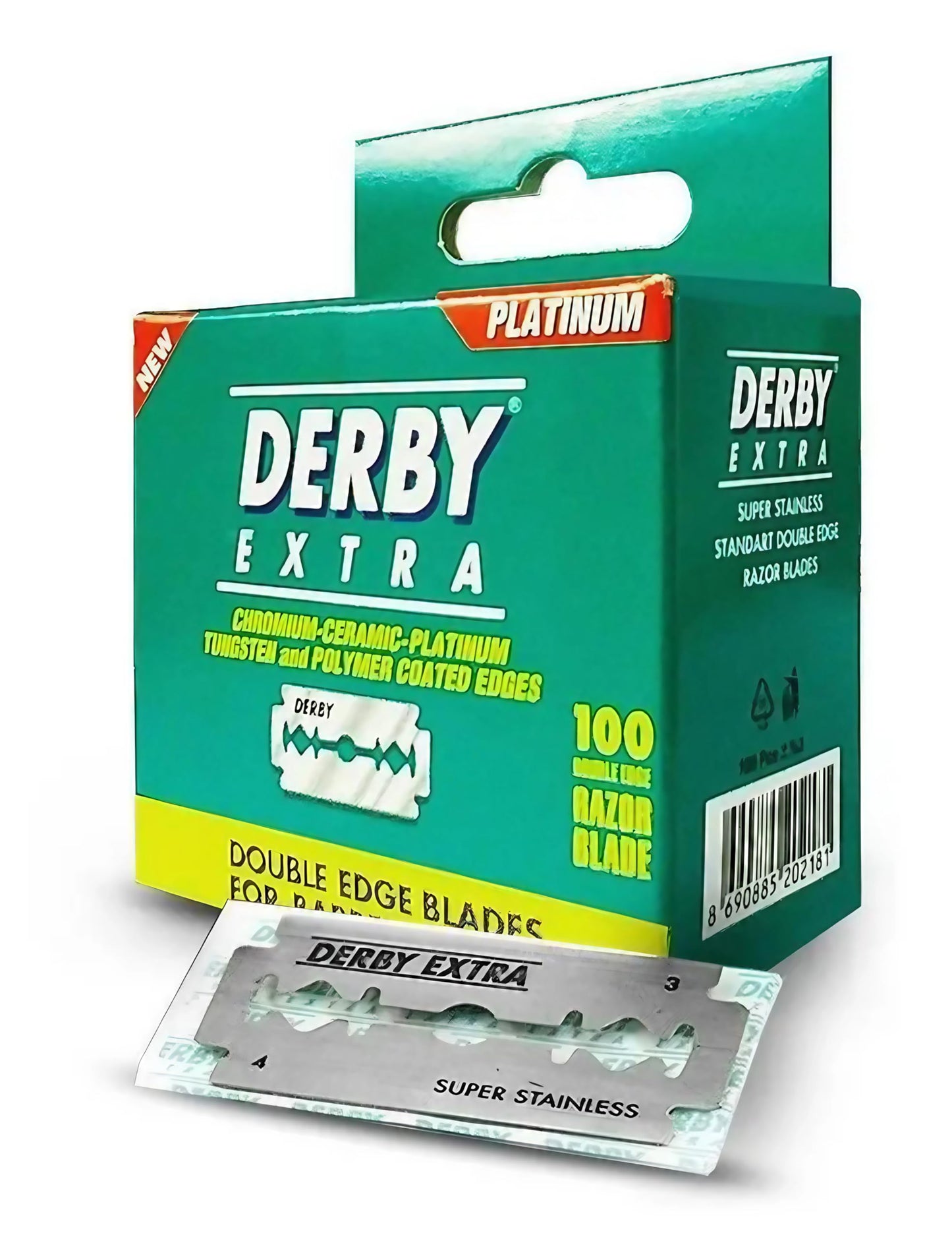 Derby Extra Double Edge Safety Razor Blades - Pack of 100 Blades Beauty and Personal Care Derby