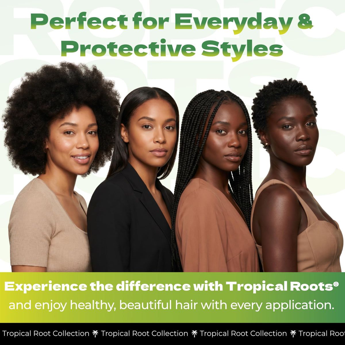 Bronner Bros Tropical Roots Stimulating Hair Oil for Moisture & Shine, 8oz