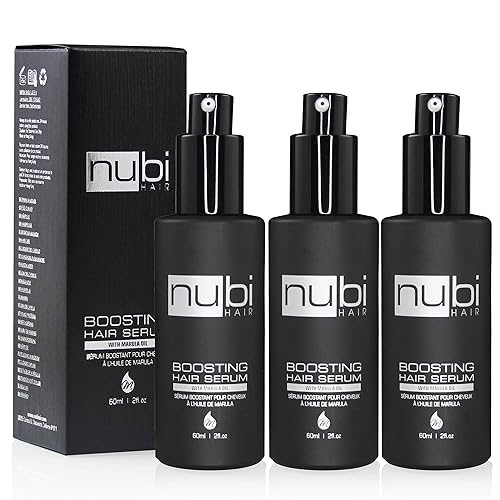 Nubi Hair Silky Smooth Hair Serum for All Hair Types, Contains Marula Oil, Aloe Vera and Vitamin E, Non-Greasy Formula, Boosts Shine and Promotes Hair Beauty & Personal Care Nubi Hair