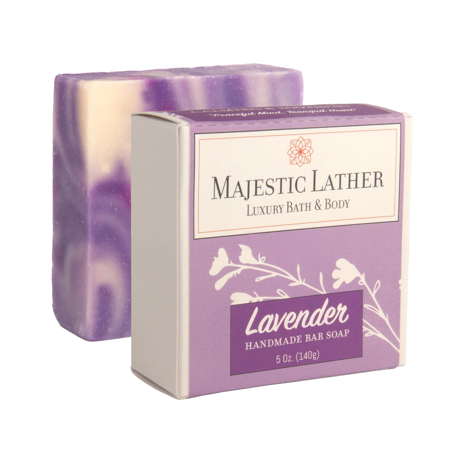 Majestic Lather Lavender Luxury Handmade Bar Soap for Face & Body - Gentle Skin Soothing, Moisturizing and Nourishing. Vegan & Cruelty Free. Natural Beauty & Personal Care Majestic Lather