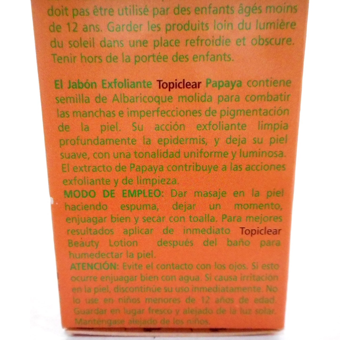 Topiclear Exfoliating Soap, Papaya, 7 oz. Beauty & Personal Care Topiclear