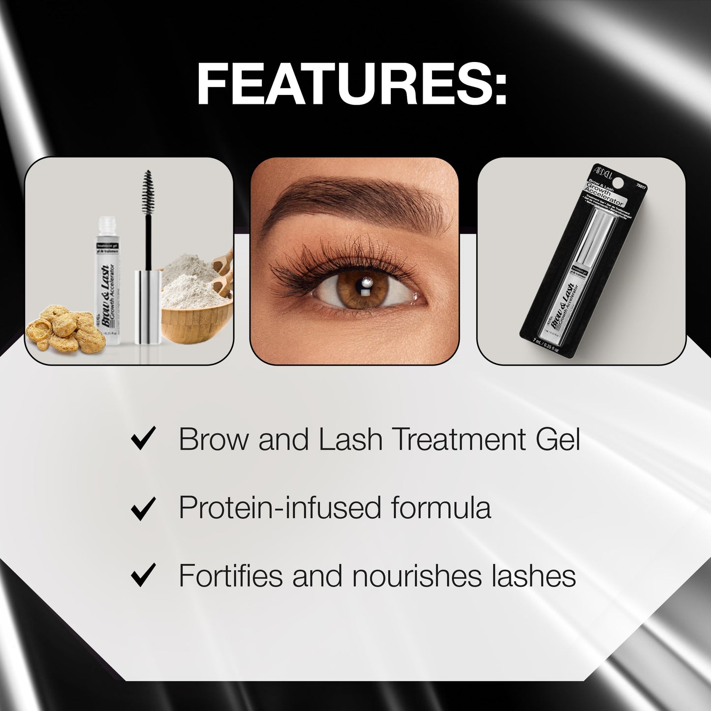 Ardell Brow & Lash Growth Serum Accelerator, Eyebrow Conditioner, Strengthening and Nourishing Eyelash Serum for Fuller, Thicker Brows and Lashes… Beauty & Personal Care Ardell