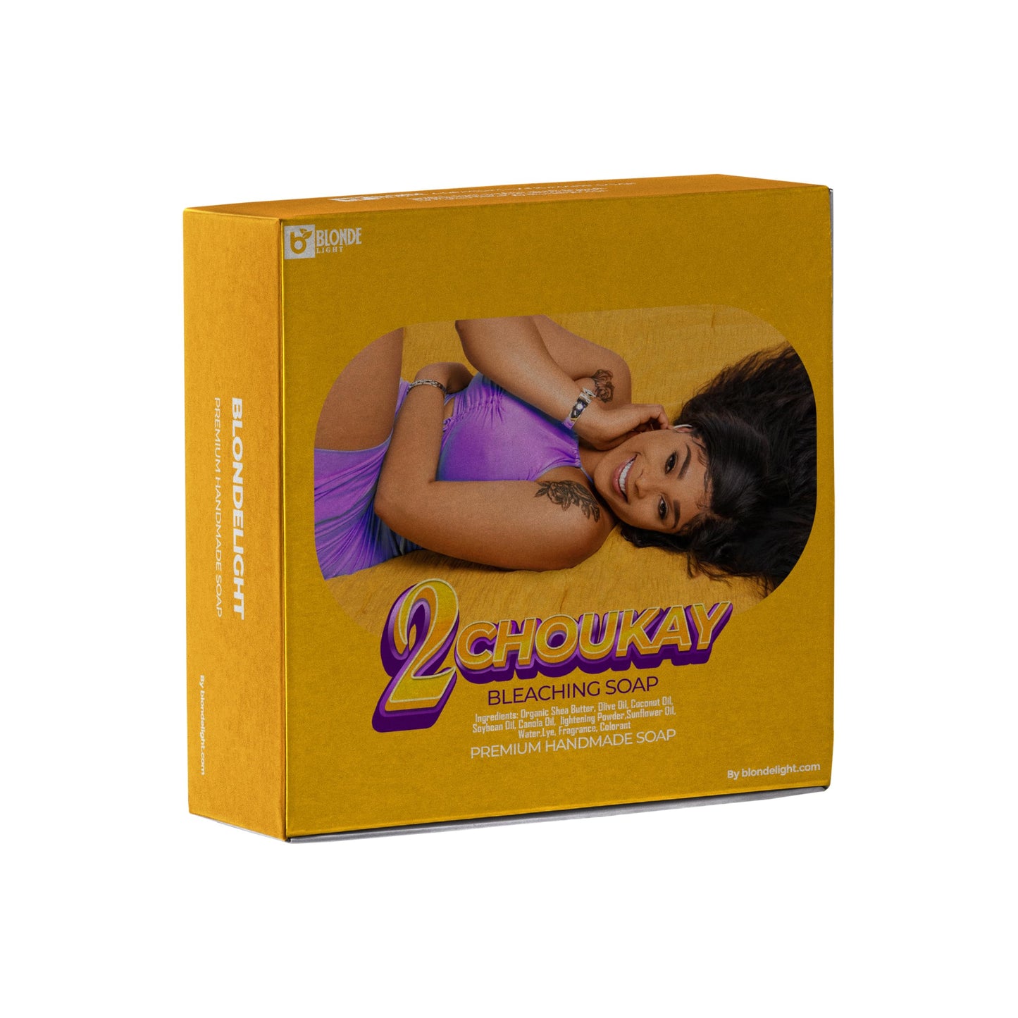 BLONDELIGHT 2Choukay Soap - Hydrating & Nourishing Face & Body Bar with Shea Butter, Coconut Oil & Olive Oil - Gentle Cleansing Soap for All Skin Beauty & Personal Care BLONDELIGHT