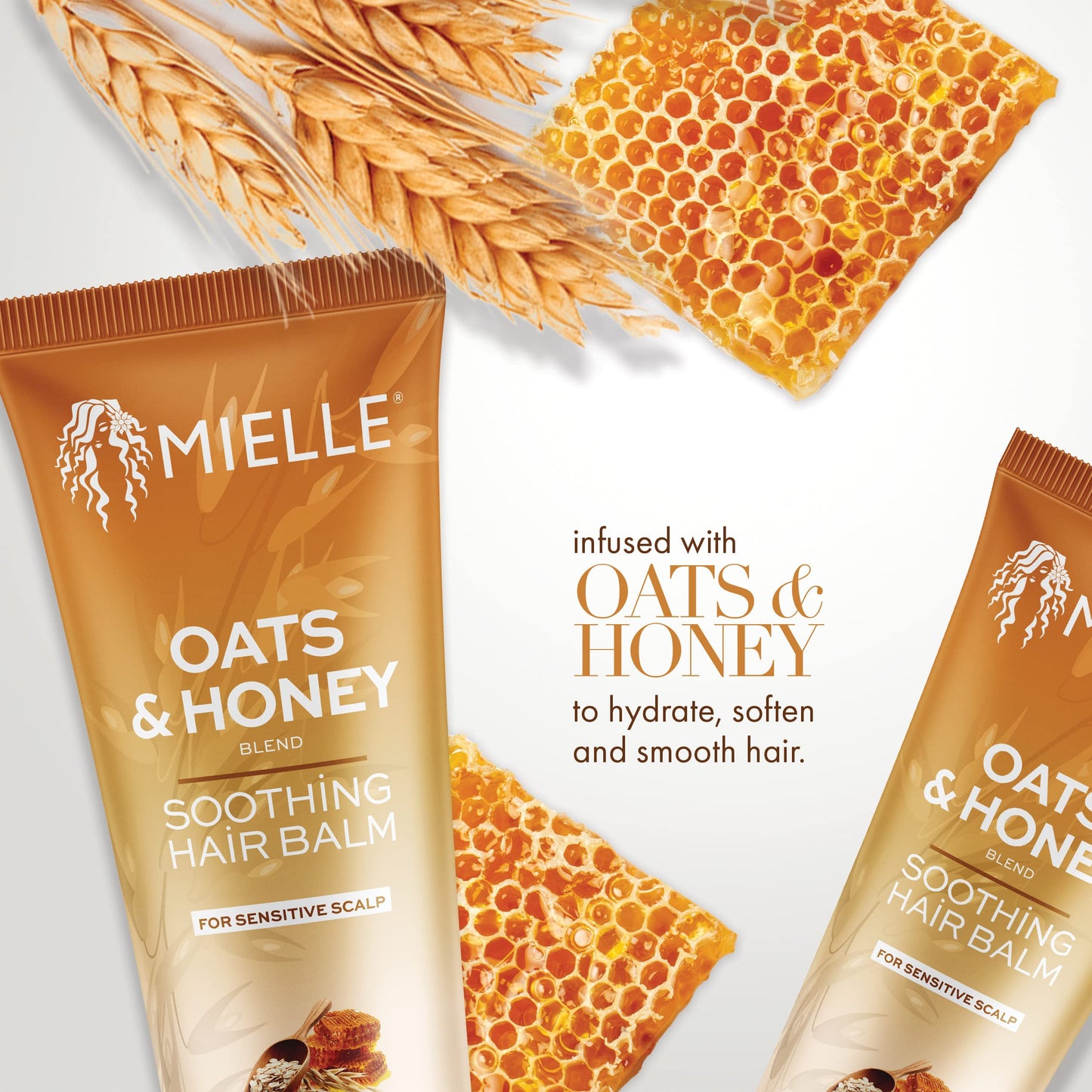 Mielle Organics Oats & Honey Soothing Hair Balm Beauty & Personal Care Mielle Organics