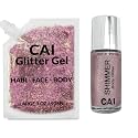 Face, Body & Hair Glitter Gel - Halloween Glitter for Kids and Women - 3 Oz Cosmetic-Grade Gel w/Moon & Stars for Festivals & Halloween Party, Easy Beauty & Personal Care CAI BEAUTY NYC