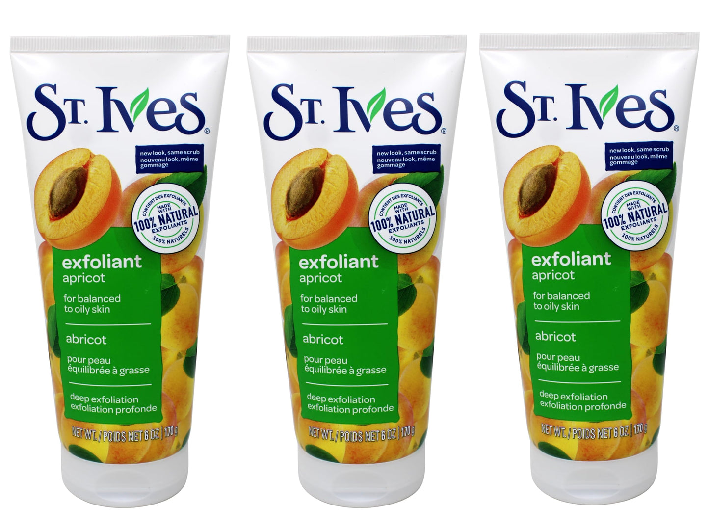 St. Ives Fresh Skin Apricot Scrub, Invigorating, Oil Free 6 Oz (Pack of 3) by St. Ives Beauty & Personal Care St. Ives