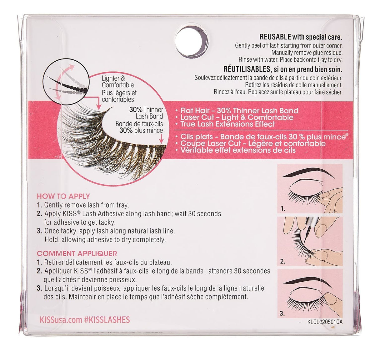 Kiss Lash Couture Luxtensions Royal Silk (Pack of 6) Beauty & Personal Care KISS