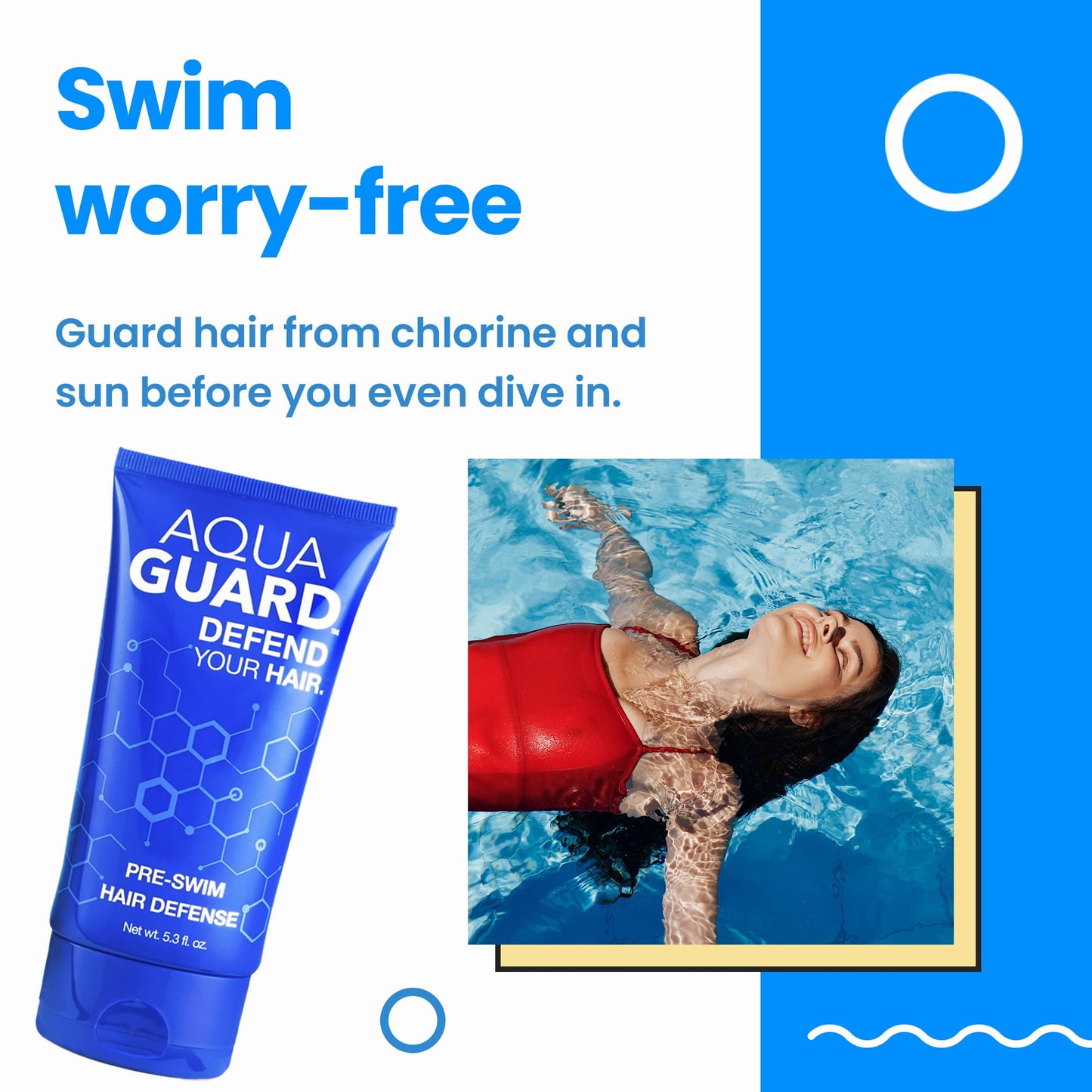 AQUA GUARD Swimmers Essential Hair Protection Bundle | Prevents Chlorine Damage + Softens Hair While Swimming | Color Safe, Leaves Hair Smelling Great Beauty & Personal Care AQUA GUARD