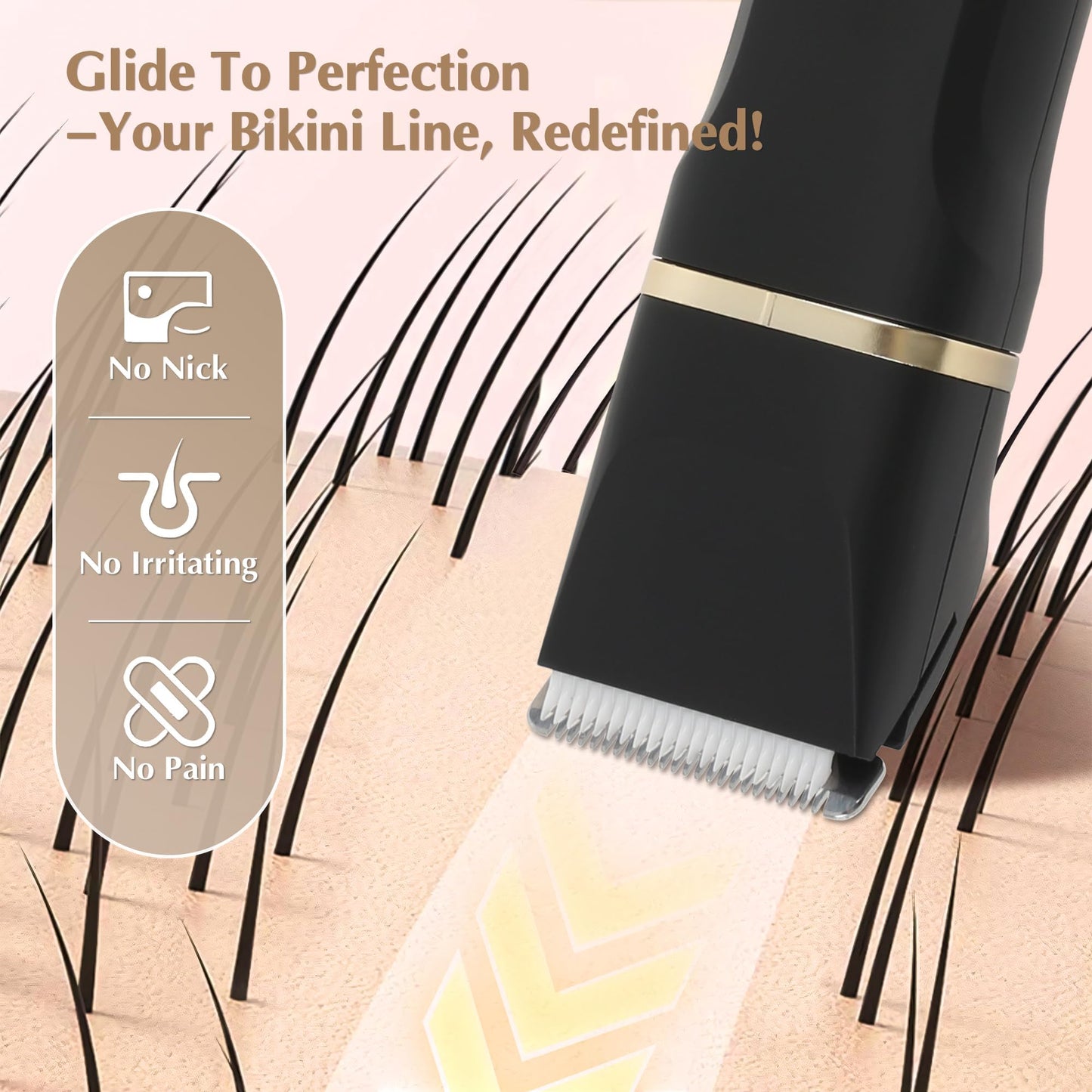 Eilveey Bikini Trimmer Electric Facial Hair Remover for Women Waterproof Beauty and Personal Care Eilveey