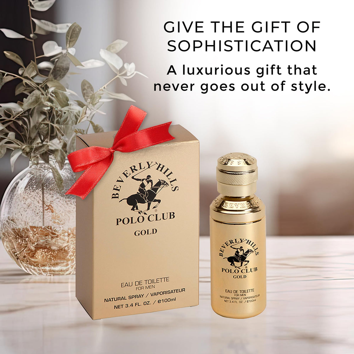 Beverly Hills Polo Club GOLD - Cologne for Men with Notes of Sandalwood, Leather & Patchouli - Classic & Sexy Fragrance Scent Beauty & Personal Care Beverly Hills Polo Club