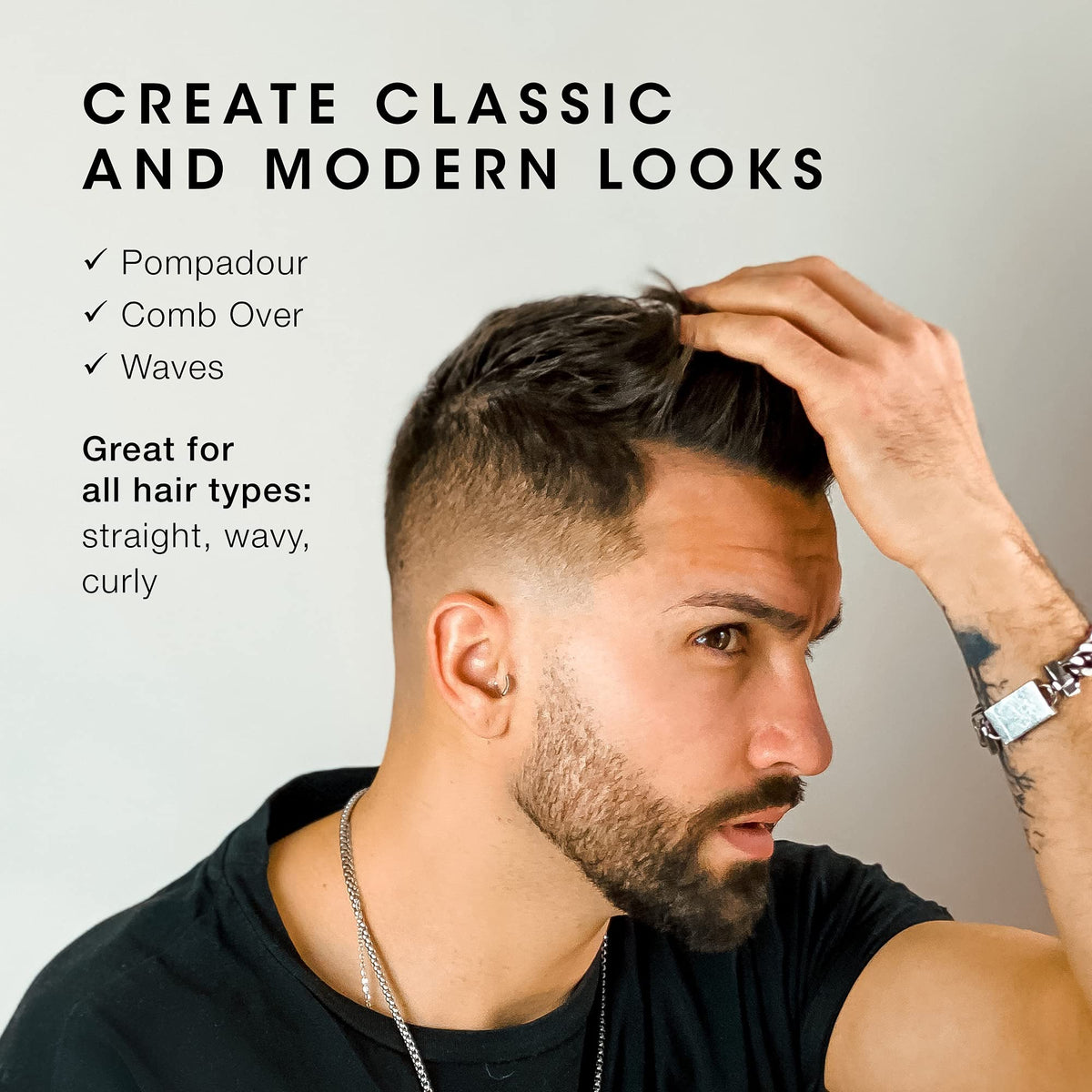 Pacinos Pomade - Flexible Hold, Frizz Control - High Shine Pomade for All Hair Types - 4oz Beauty & Personal Care Pacinos