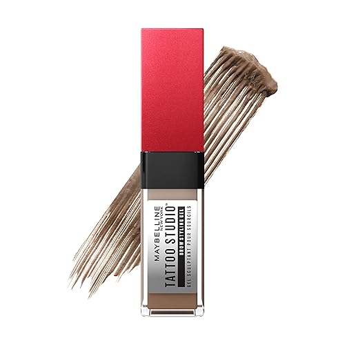 Maybelline Tattoo Studio Brow Styling Gel, Waterproof Eyebrow Make Up, Brow Tint for Up to 36HR Wear, Blonde, 1 Count Beauty & Personal Care MAYBELLINE