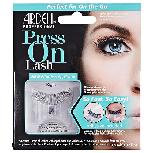 Press On Lash with Adhesive Pipette 109 Black Beauty & Personal Care Ardell