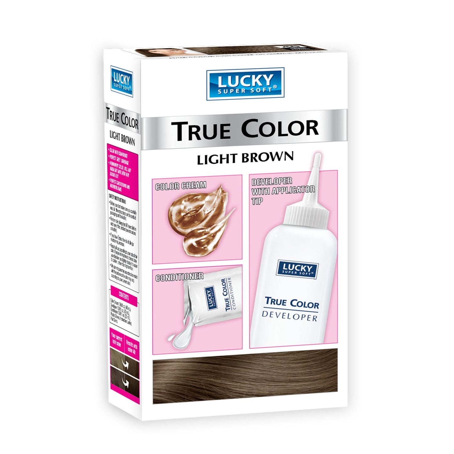 Lucky Super Soft Women's Hair Color, Light Brown Beauty & Personal Care Lucky Super Soft